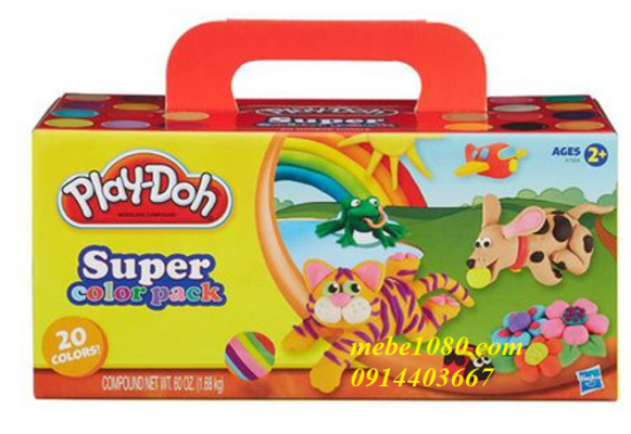 đất nặn playdoh 20 màu bổ sung